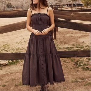 Christy Dawn Lola dress in Maple Stripe, size medium